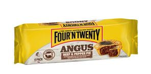 Four N Twenty Angus Beef & Pepper Pie 4 Pk 700g