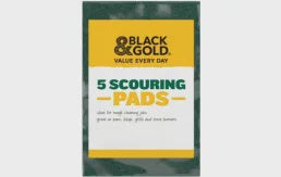 Black & Gold Scourers 5 Pk