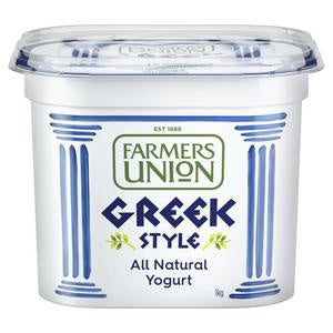 Farmers Union Greek Style Natural Yoghurt 1kg