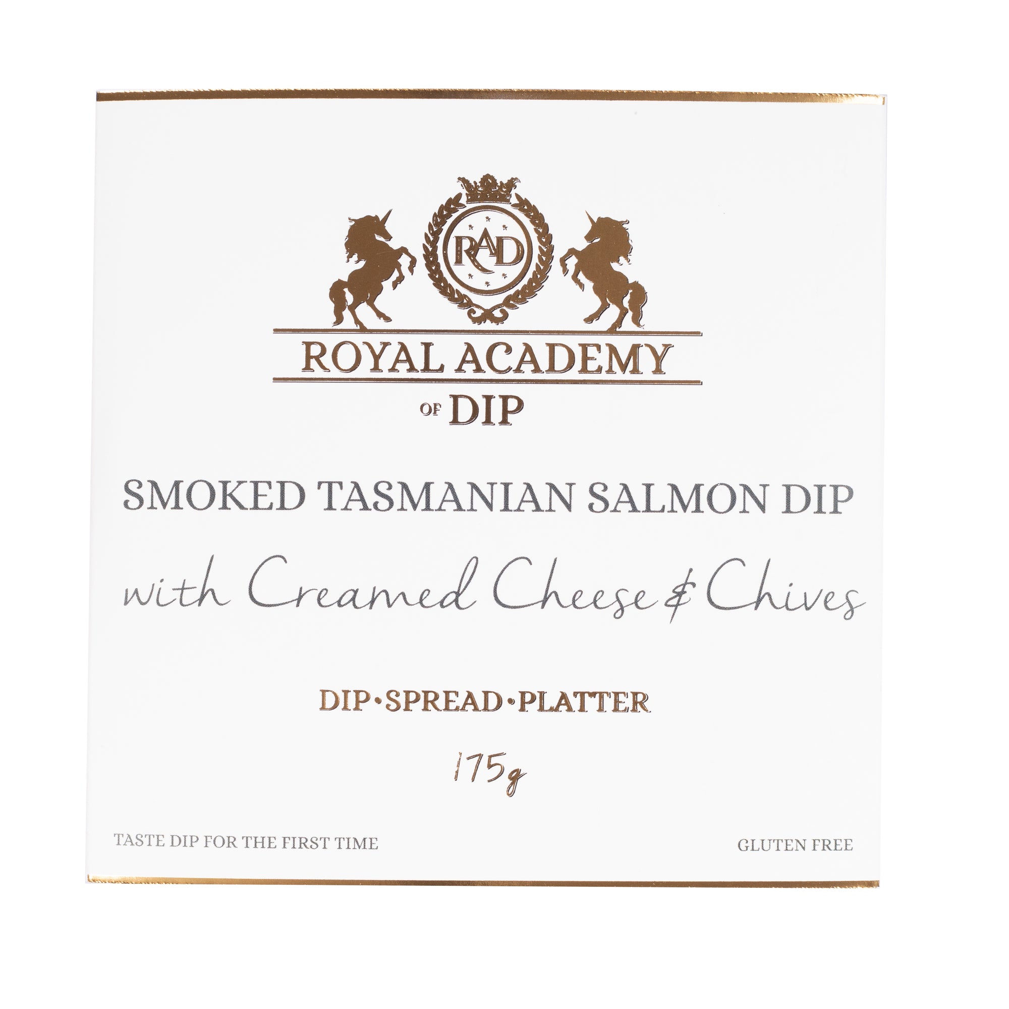 Royal Academy of Dip Smoked Tasmanian Salmon Dip with Creamed Cheese & Chives 175g