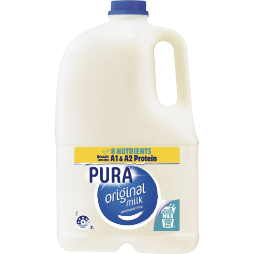 Pura Full Cream Milk 3l