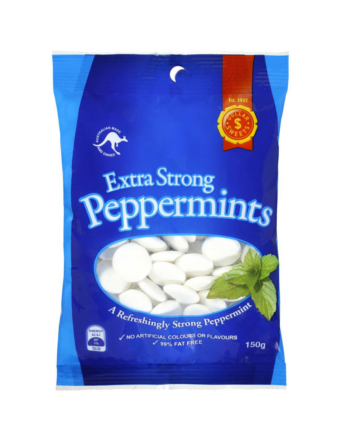 Dollar Sweets Extra Strong Peppermints 150g