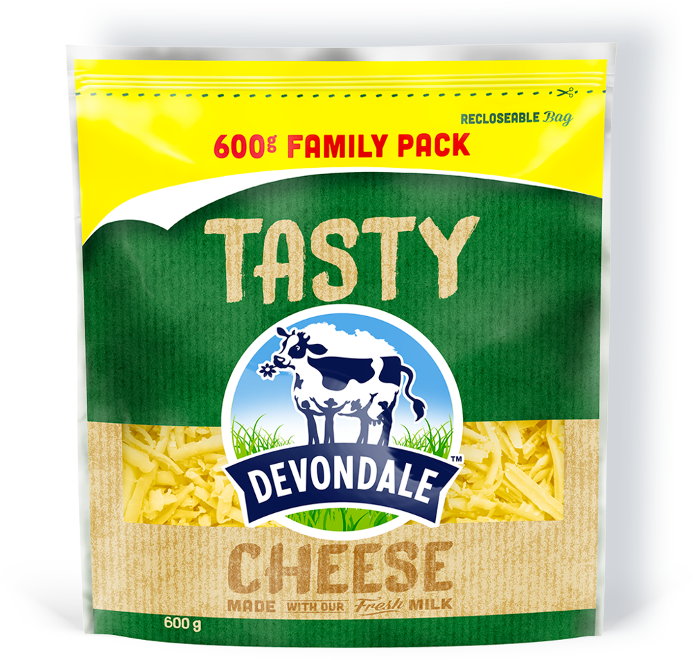 Devondale Tasty Shredded Cheese 600g