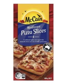 McCain Meatlovers Pizza Slices 6pk 600g